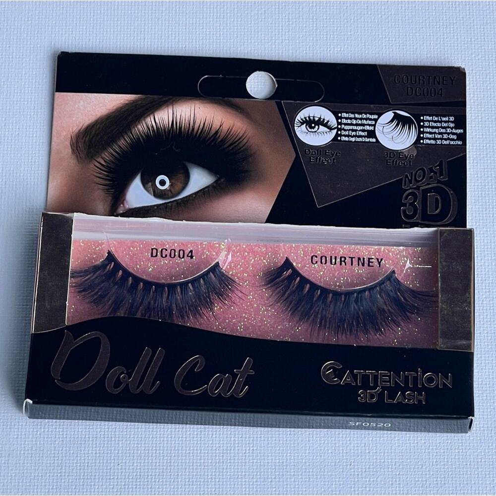 EBIN NEW YORK Wild Cat Strip Cat Eye 3D Makeup Beauty Lash Extension COURTNEY